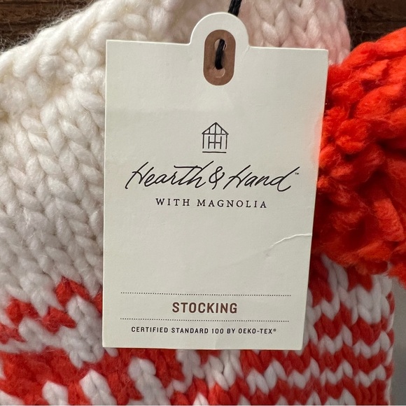 NWT Magnolia (Chip and Joanne Gaines) Hearth and Hand Set of 2 Holiday Stockings - Picture 3 of 6